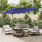Zweefparasol Met Led-Verlichting 400X300 Cm Azuur