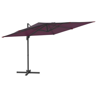 Zweefparasol Met Led-Verlichting 400X300 Cm Bordeaux