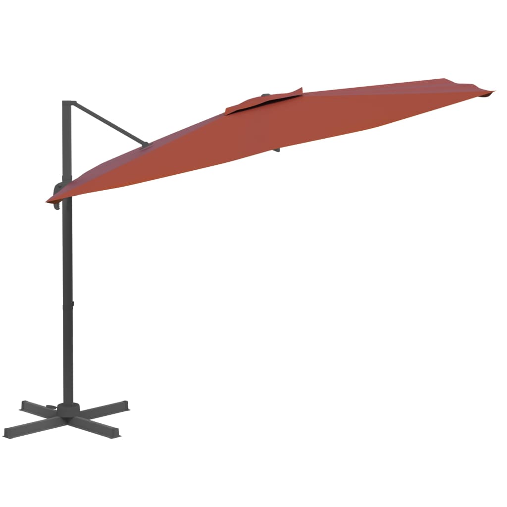 Zweefparasol Met Led-Verlichting 400X300 Cm Kleurig