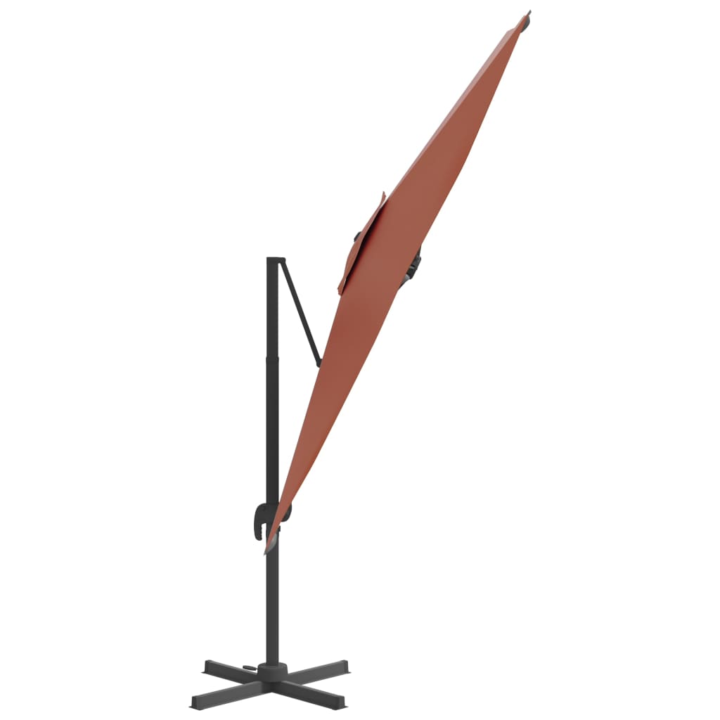 Zweefparasol Met Led-Verlichting 400X300 Cm Kleurig