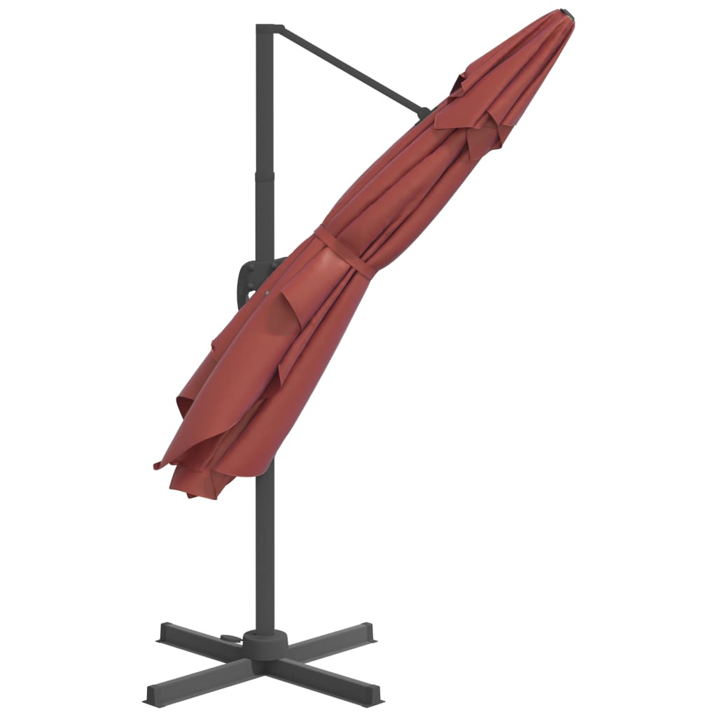 Zweefparasol Met Led-Verlichting 400X300 Cm Kleurig
