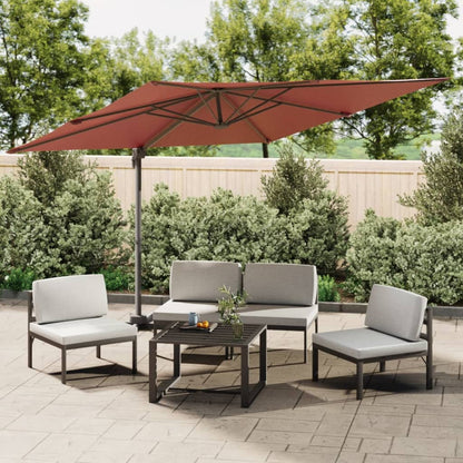Zweefparasol Met Led-Verlichting 400X300 Cm Kleurig