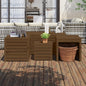 4-Delige Tuinboxset Massief Grenenhout