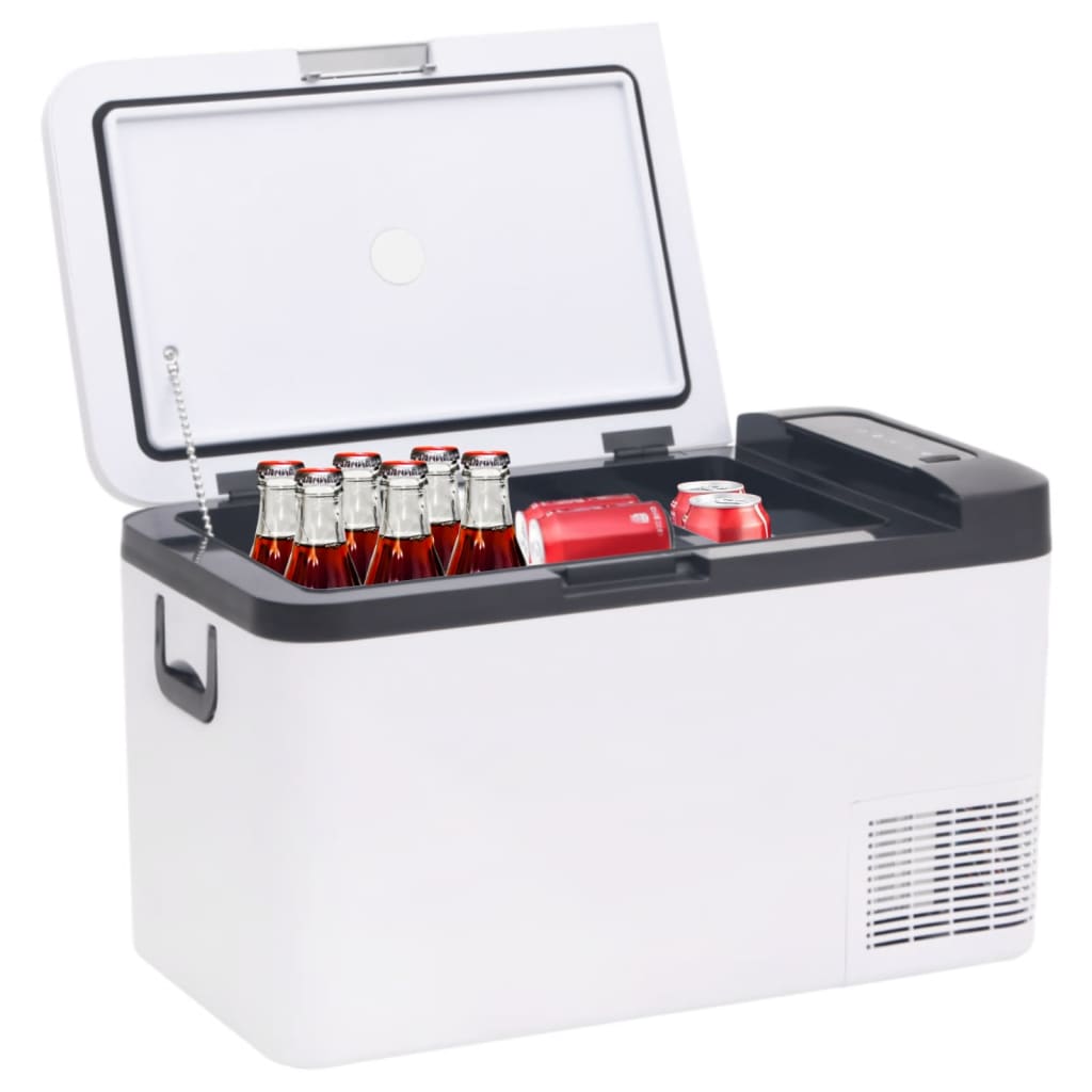Koelbox Met Handvat Pp & Pe Zwart En Wit