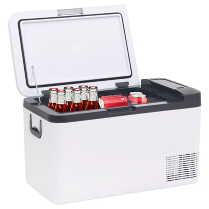Koelbox Met Handvat Pp & Pe Zwart En Wit