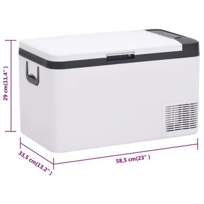 Koelbox Met Handvat Pp & Pe Zwart En Wit