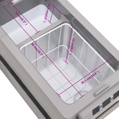 Koelbox Met Handvat Pp & Pe Zwart En Wit