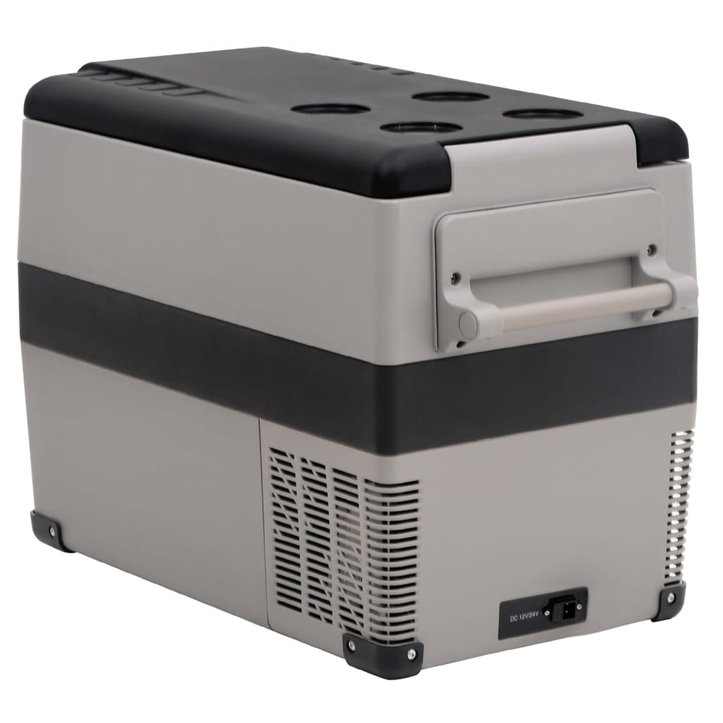 Koelbox Met Handvat Pp & Pe Zwart En Wit
