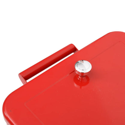 Koelbox Op Wielen 92X43X89 Cm Rood