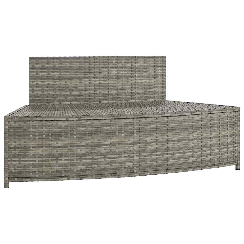 Spa-Bankjes Met Kussens 2 St Poly Rattan