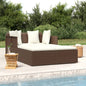Ligbed Met Kussens 182X118X63 Cm Poly Rattan