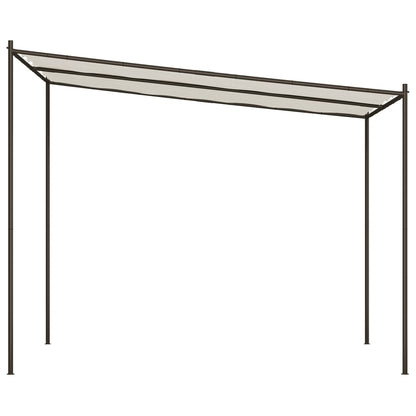 Prieel 3X3 M 180 G/M² Stof En Staal Wit
