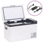 Koelbox Met Handvat En Adapter Pp & Pe Zwart En Wit