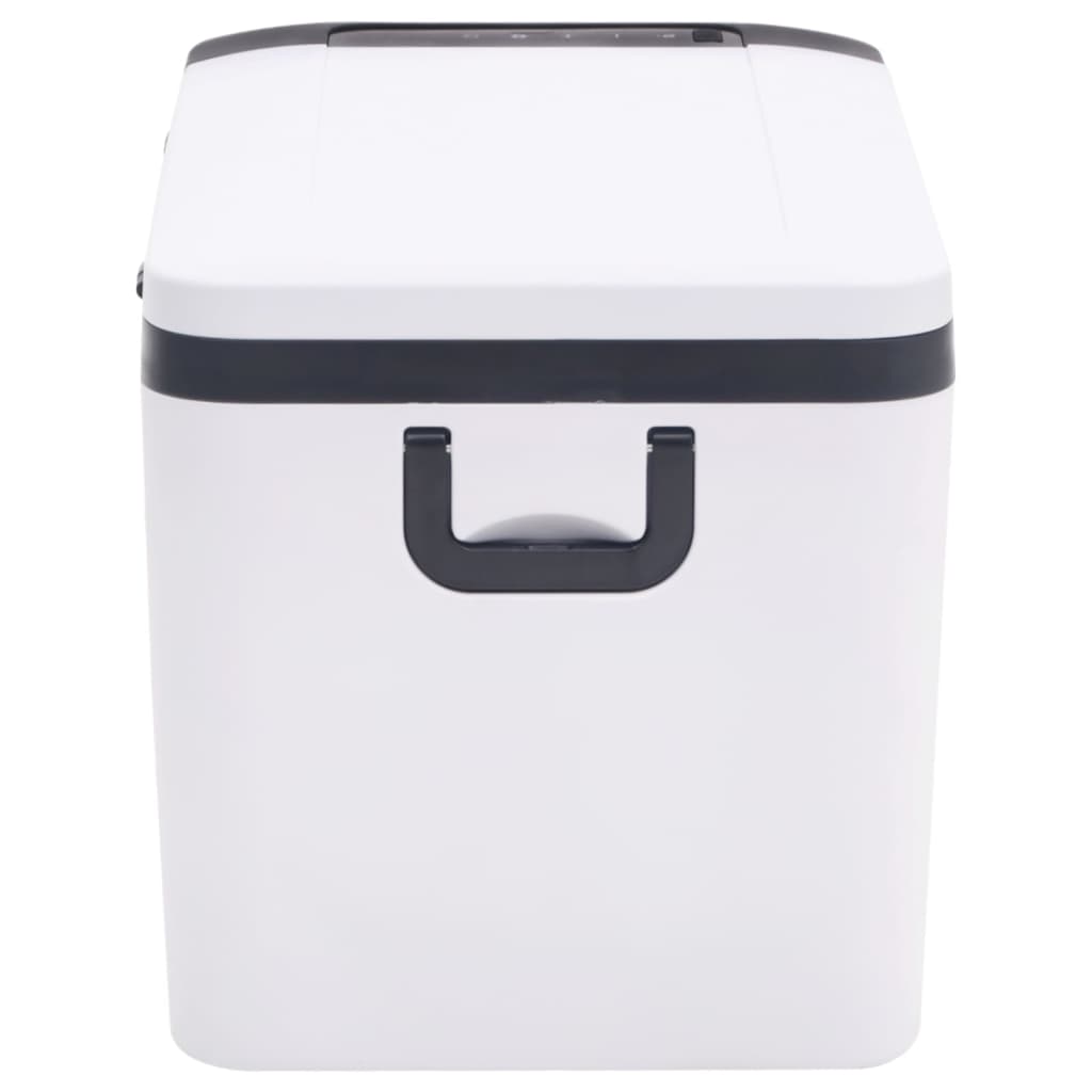 Koelbox Met Handvat En Adapter Pp & Pe Zwart En Wit