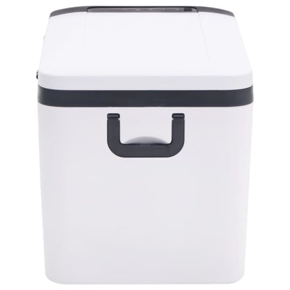Koelbox Met Handvat En Adapter Pp & Pe Zwart En Wit