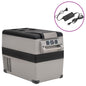 Koelbox Met Handvat En Adapter Pp & Pe Zwart En Grijs