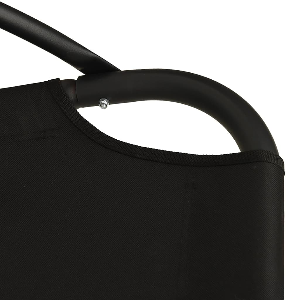 Schommelstoel Met Kussen Oxford-Stof En Staal Kleurig