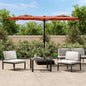 Parasol Dubbel Dak Met Led's 316X240 Cm Kleurig