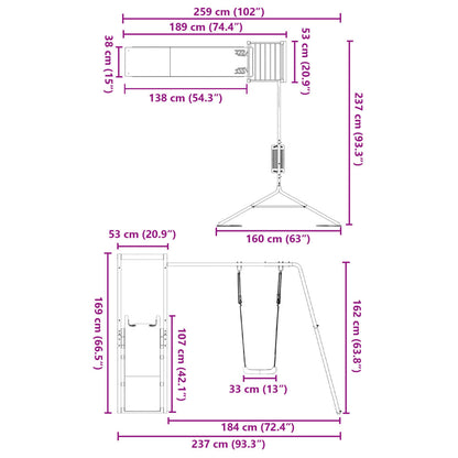 Speelhuis Geïmpregneerd Grenenhout