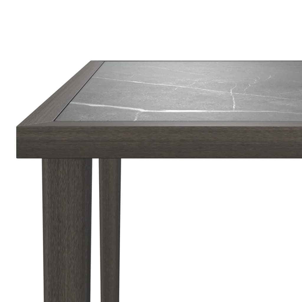 5-Delige Loungeset Met Kussens Poly Rattan Grijs