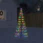Led-Kerstboom Aan Vlaggenmast 3000 Leds Kleurrijk Multikleur