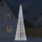 Led-Kerstboom Aan Vlaggenmast 3000 Leds Koud Wit Koudwit