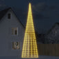 Led-Kerstboom Aan Vlaggenmast 3000 Leds Warm Wit Warmwit