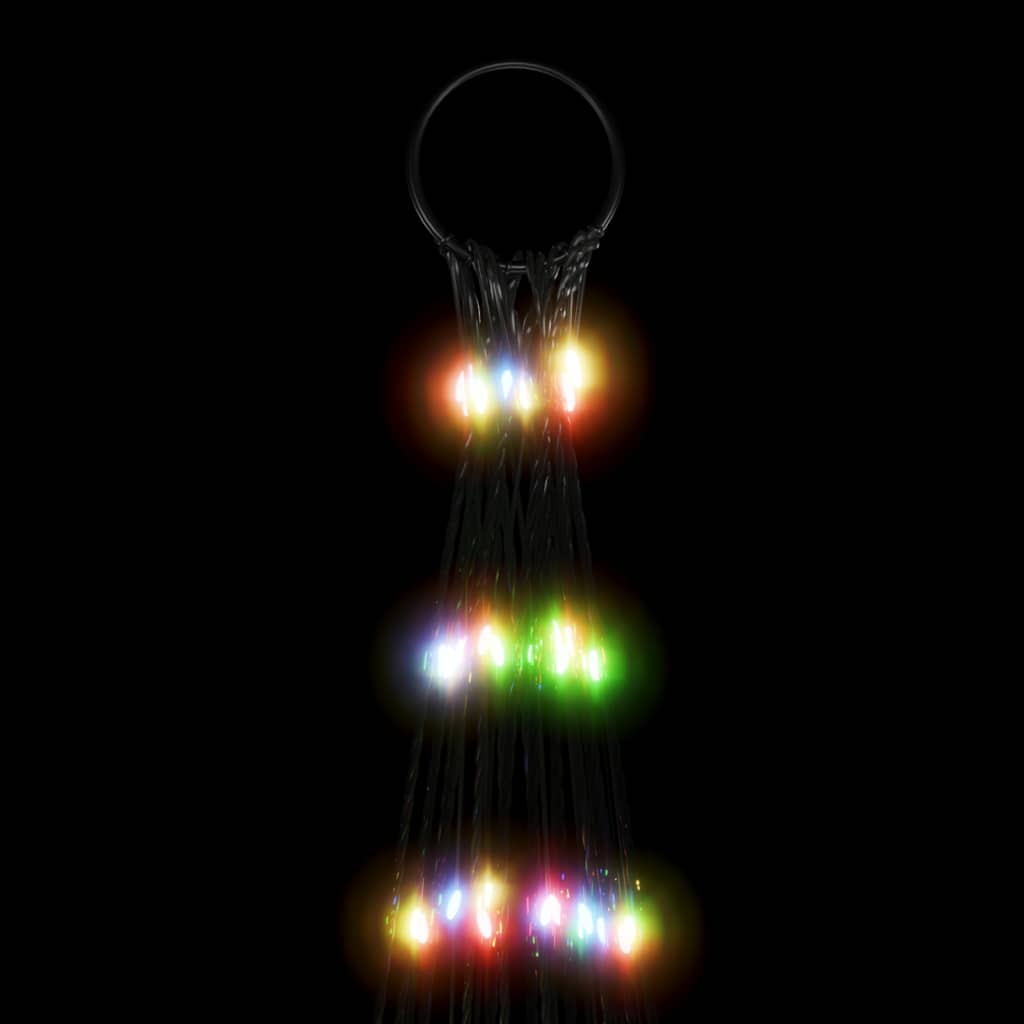 Led-Kerstboom Aan Vlaggenmast 3000 Leds Kleurrijk Multikleur