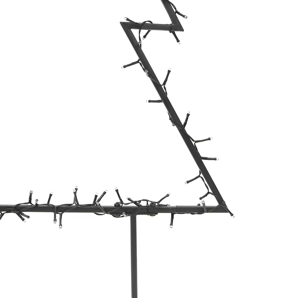 Kerstverlichting Kerstboom Met Grondpinnen 80 Led's 60 Cm Wit