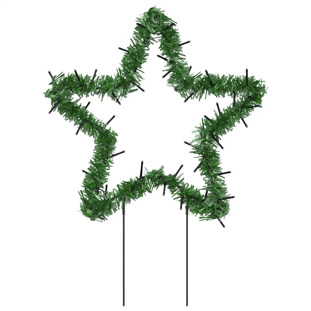 Kerstverlichting Ster Met Grondpinnen 50 Led's 29 Cm
