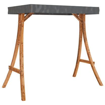 Schommelbank Met Luifel Vurenhout Met Teak Afwerking