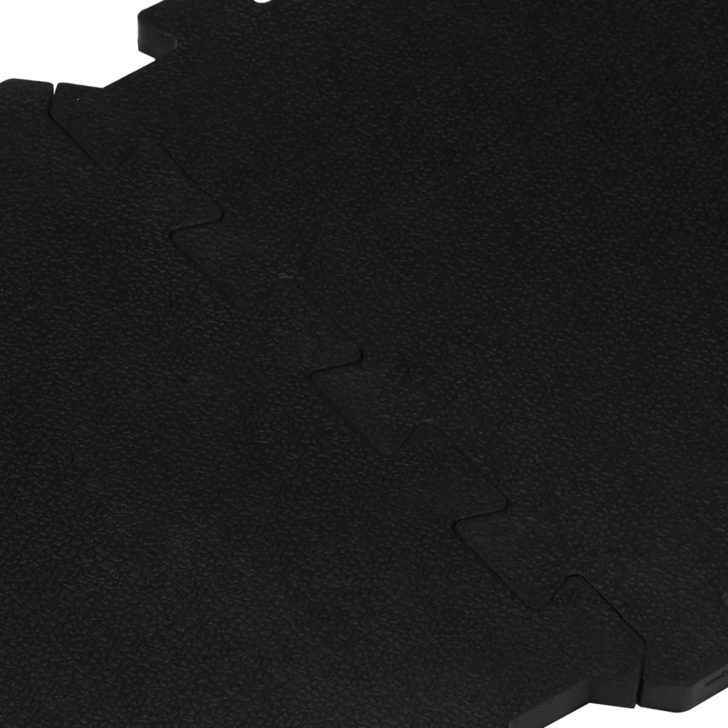 Rubbertegels 16 St 16 Mm 30X30 Cm Zwart