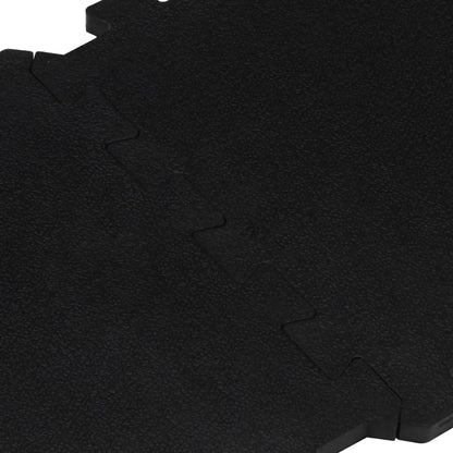 Rubbertegels 16 St 16 Mm 30X30 Cm Zwart