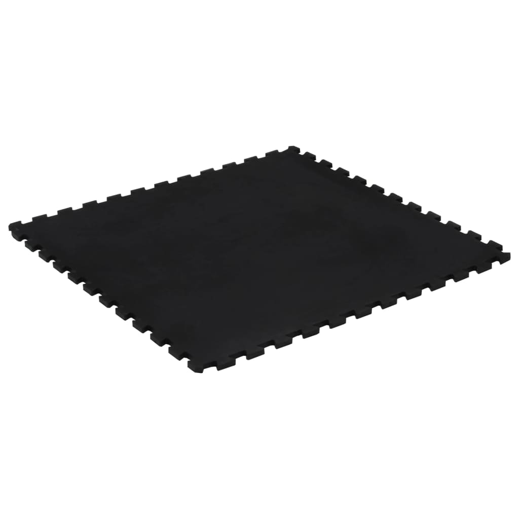 Rubbertegel 12 Mm 100X100 Cm Zwart