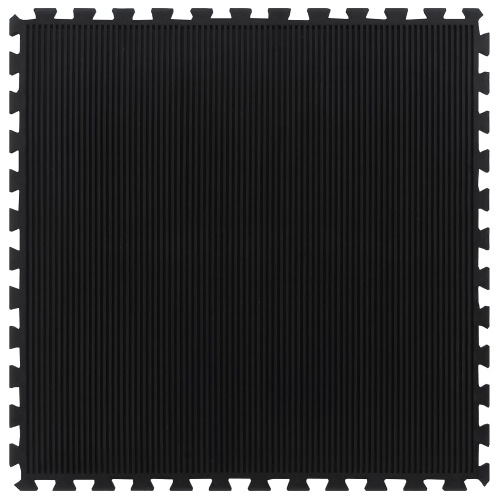 Rubbertegel 12 Mm 100X100 Cm Zwart