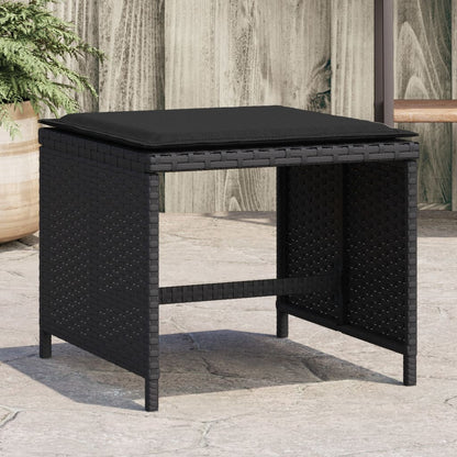 Tuinkrukken Met Kussens 41X41X36 Cm Poly Rattan
