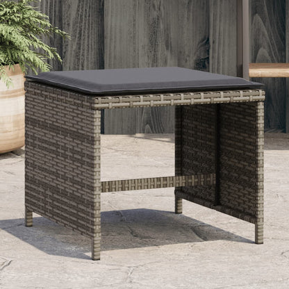 Tuinkrukken Met Kussens 41X41X36 Cm Poly Rattan