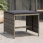 Tuinkrukken Met Kussens 41X41X36 Cm Poly Rattan