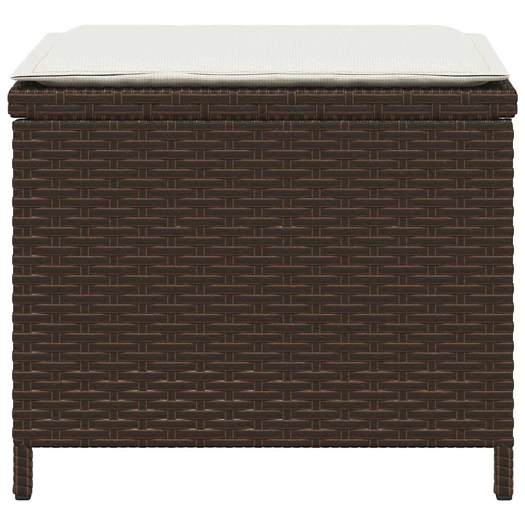 Tuinkrukken Met Kussens 41X41X36 Cm Poly Rattan
