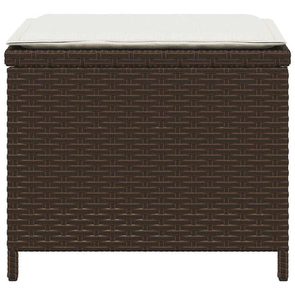 Tuinkrukken Met Kussens 41X41X36 Cm Poly Rattan