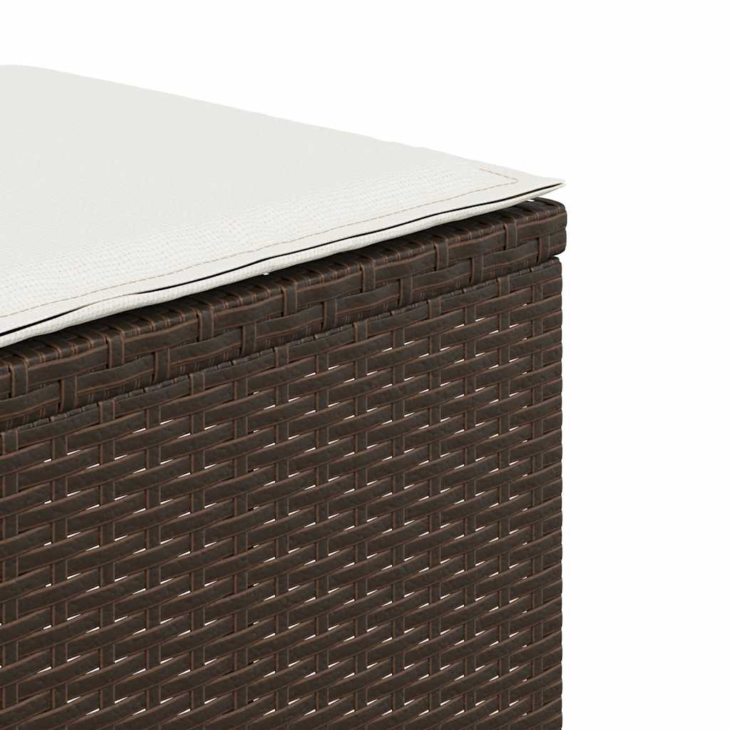 Tuinkrukken Met Kussens 41X41X36 Cm Poly Rattan