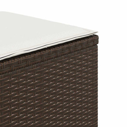 Tuinkrukken Met Kussens 41X41X36 Cm Poly Rattan
