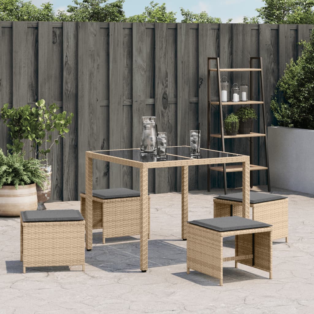 Tuinkrukken Kussens 41X41X36 Cm Poly Rattan