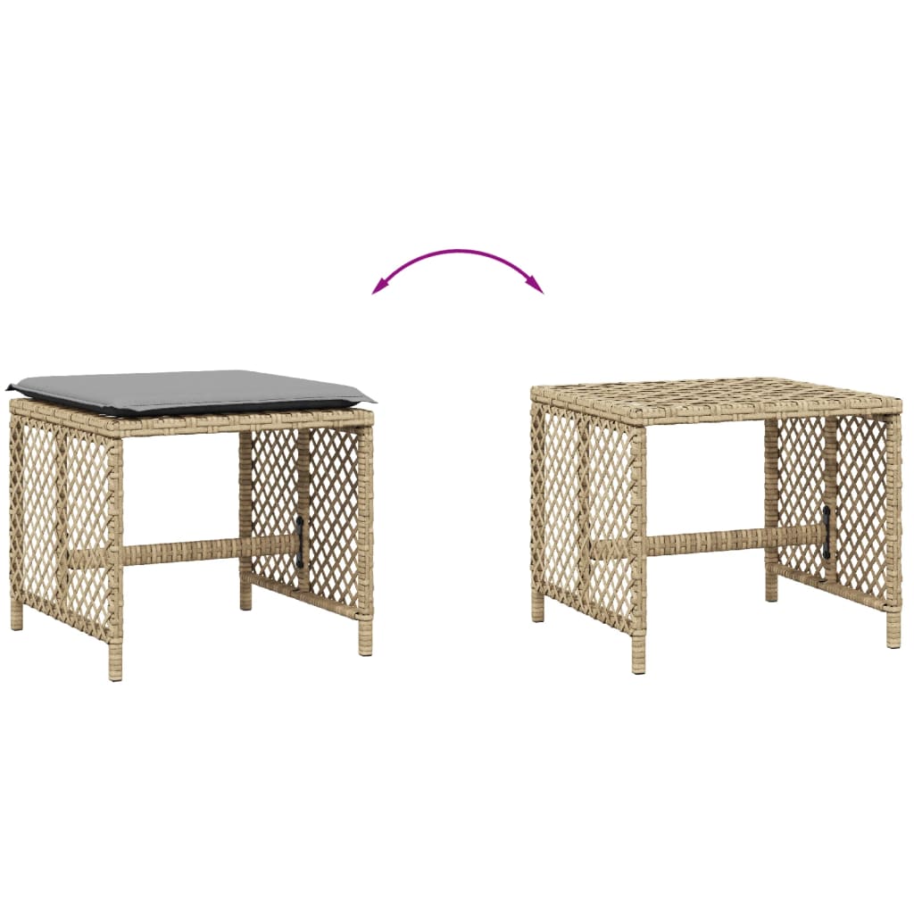 Tuinkrukken Kussens 41X41X36 Cm Poly Rattan