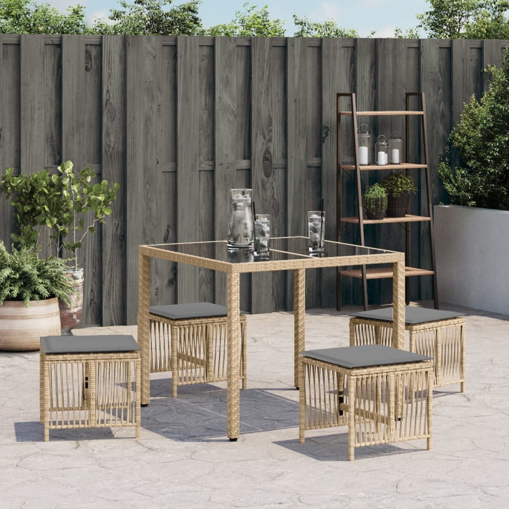 Tuinkrukken Kussens 41X41X36 Cm Poly Rattan