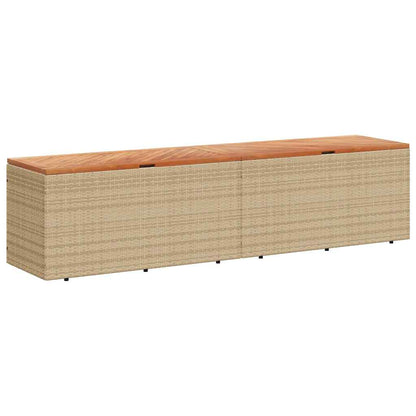 Tuinbox Poly Rattan En Acaciahout