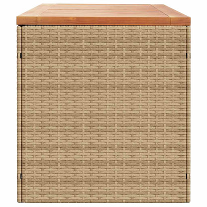 Tuinbox Poly Rattan En Acaciahout