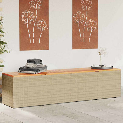Tuinbox Poly Rattan En Acaciahout