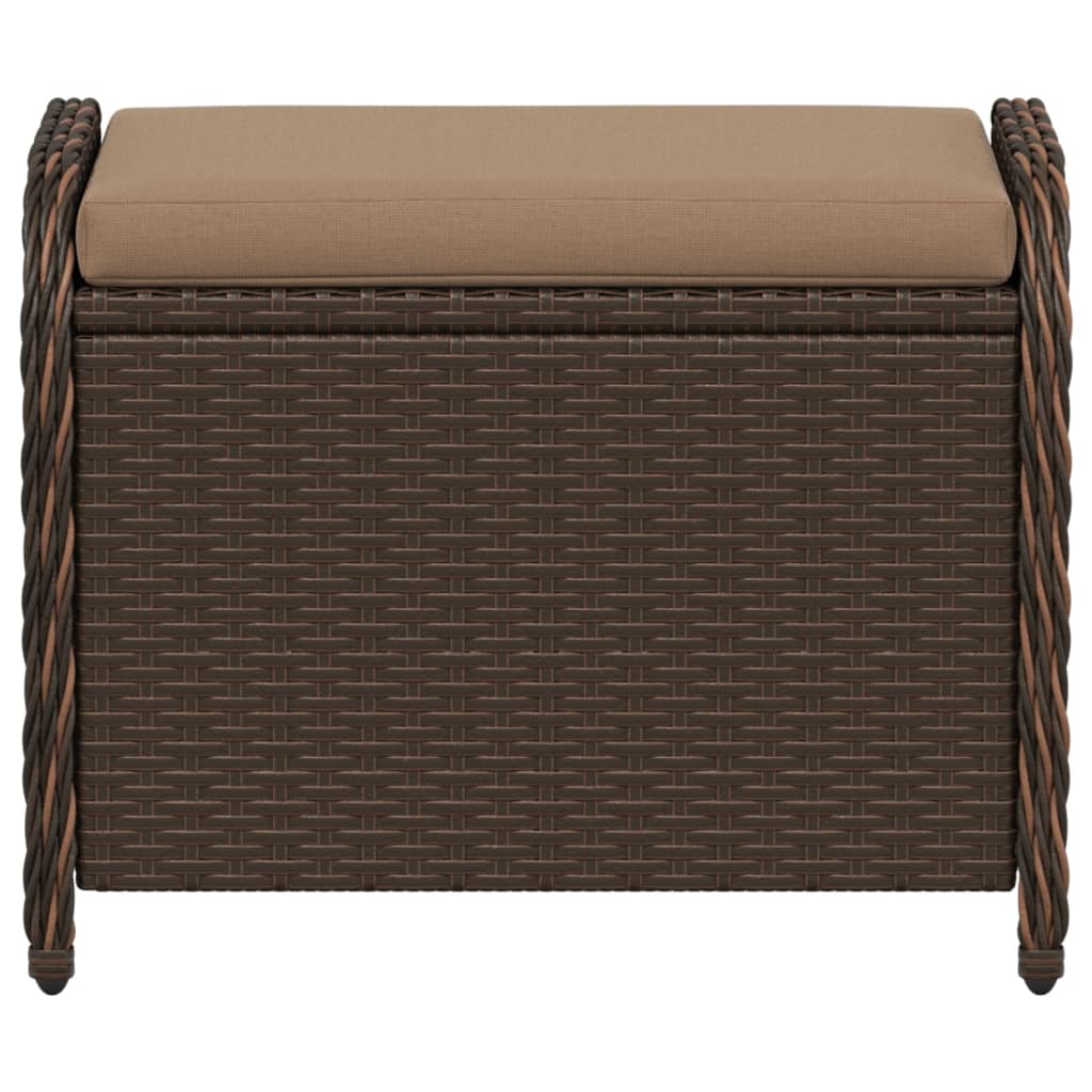 Tuinkruk Met Kussen 58X46X46 Cm Poly Rattan