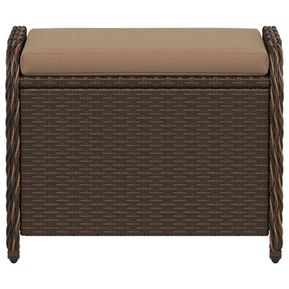 Tuinkruk Met Kussen 58X46X46 Cm Poly Rattan